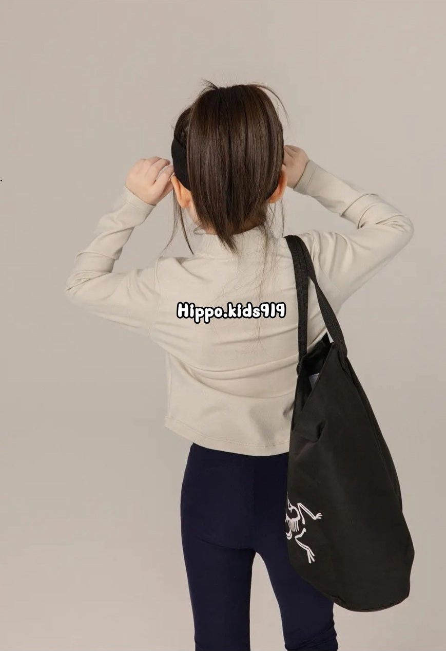 110-170cm 中大童面膜棉短版修身運動外套|百搭單品