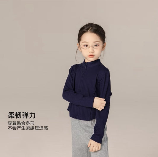 110-170cm 中大童面膜棉短版修身運動外套|百搭單品