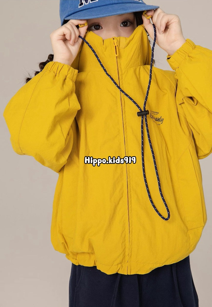 110-170cm 親子裝|山系戶外連帽立領衝鋒衣|上學郊遊必備品