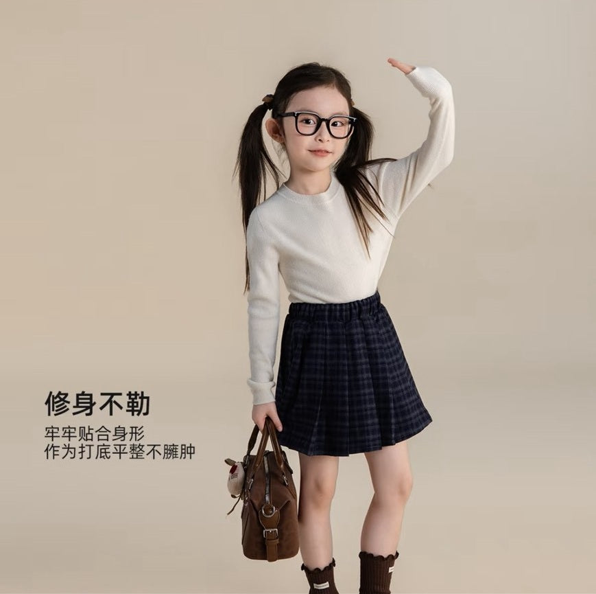 110-170cm 親子裝|桑蠶絲+羊毛針織圓領氧氣衣|基礎單品