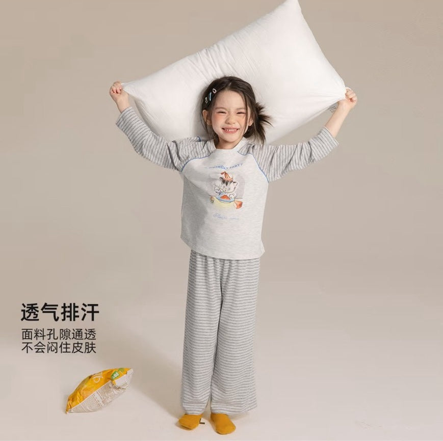 110-170cm 兒童.中大童|雲朵絨居家服套裝