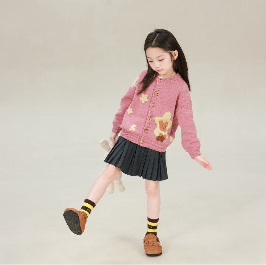 80-160cm ♥︎ 兒童卡通長袖針織衫|4 colors