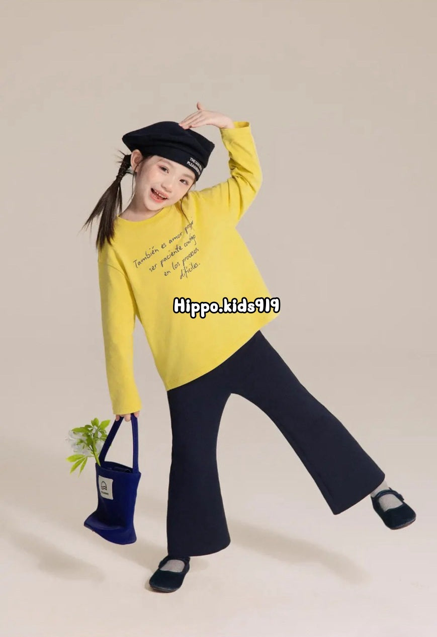 110-170cm 女童秋冬休閒長腿喇叭褲｜百搭單品