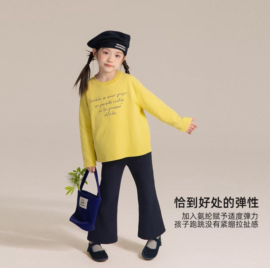 110-170cm 女童秋冬休閒長腿喇叭褲｜百搭單品