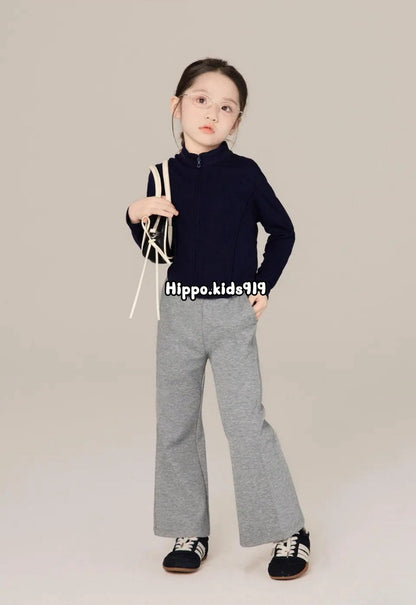110-170cm 女童秋冬休閒長腿喇叭褲｜百搭單品