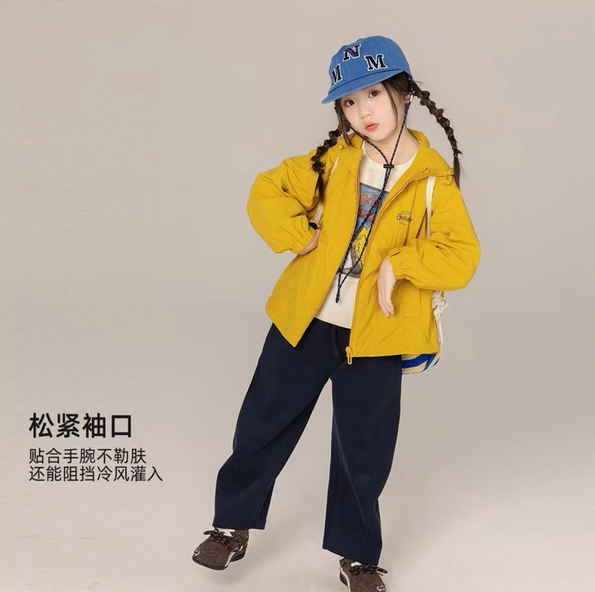 110-170cm 親子裝｜山系戶外連帽立領衝鋒衣｜上學郊遊必備品