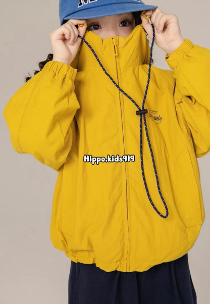 110-170cm 親子裝｜山系戶外連帽立領衝鋒衣｜上學郊遊必備品