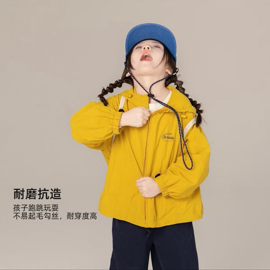 110-170cm 親子裝｜山系戶外連帽立領衝鋒衣｜上學郊遊必備品