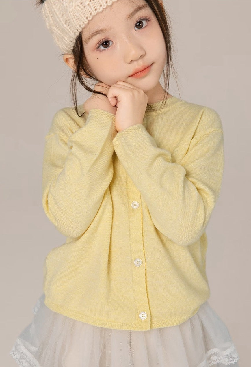 110-170cm ♥︎ 兒童親膚羊毛混紡薄外套｜6 colors