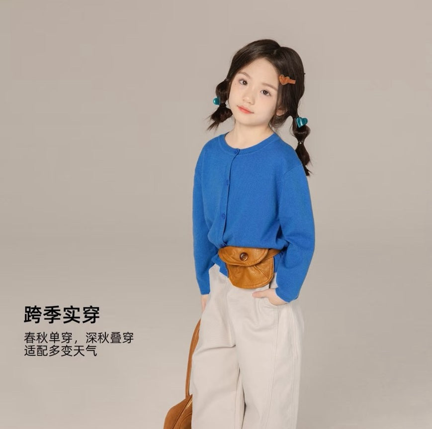 110-170cm ♥︎ 兒童親膚羊毛混紡薄外套｜6 colors