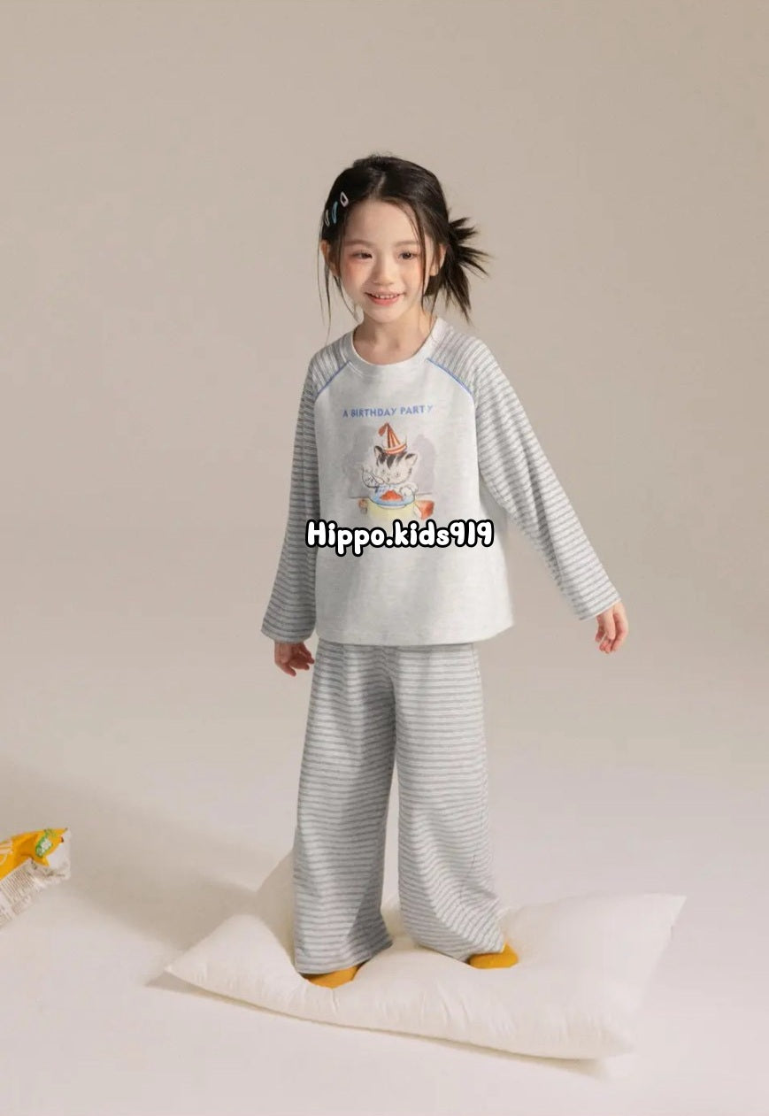 110-170cm 兒童．中大童｜雲朵絨居家服套裝
