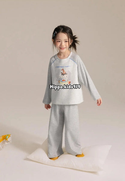 110-170cm 兒童．中大童｜雲朵絨居家服套裝