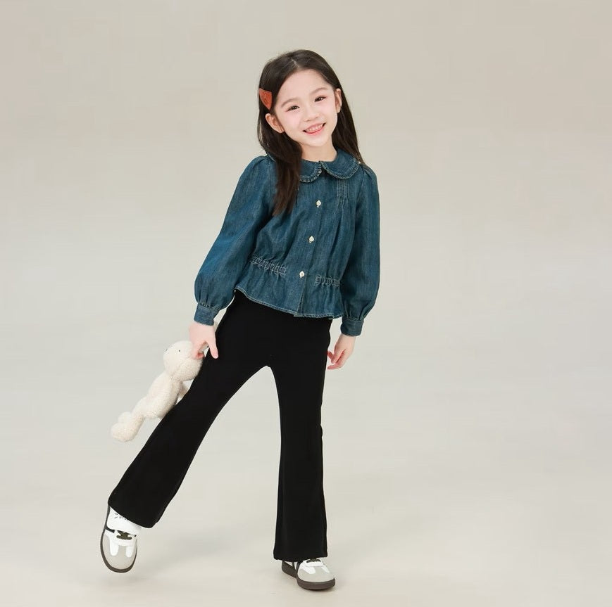 80-160cm ♥︎ سترة ريترو بتصميم متداخل وألوان متباينة｜لونان