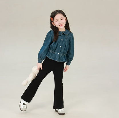 80-160cm ♥︎ سترة ريترو بتصميم متداخل وألوان متباينة｜لونان
