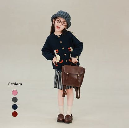 80-160cm ♥︎ 兒童卡通長袖針織衫｜4 colors