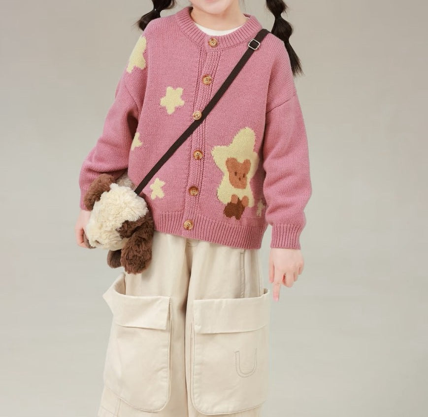 80-160cm ♥︎ 兒童卡通長袖針織衫｜4 colors