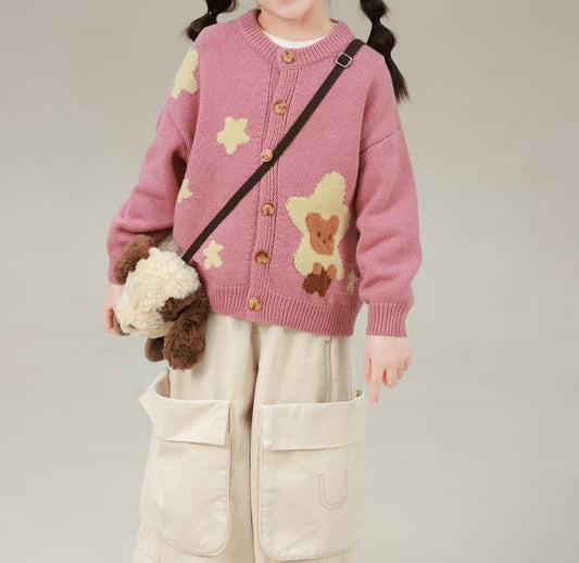 80-160cm ♥︎ 兒童卡通長袖針織衫｜4 colors